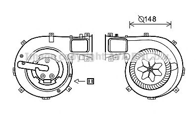 AVA QUALITY COOLING sb8079 -  Электродвигатель, вентиляция салона